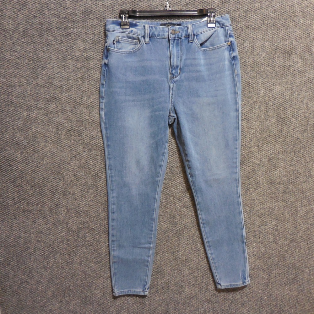 Judy Blue Skinny Fit Jeans Light Wash High Rise Volcanic Fiber JB88206 Sz 11 30